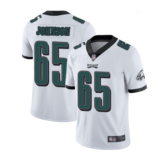 Men's White Philadelphia Eagles #65 Lane Johnson Vapor Untouchable Limited Stitched Jersey
